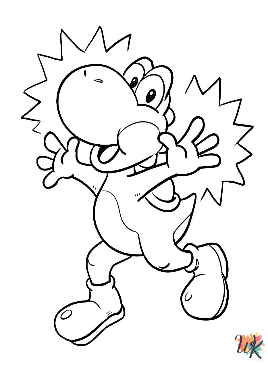 Yoshi Coloring Pages 10