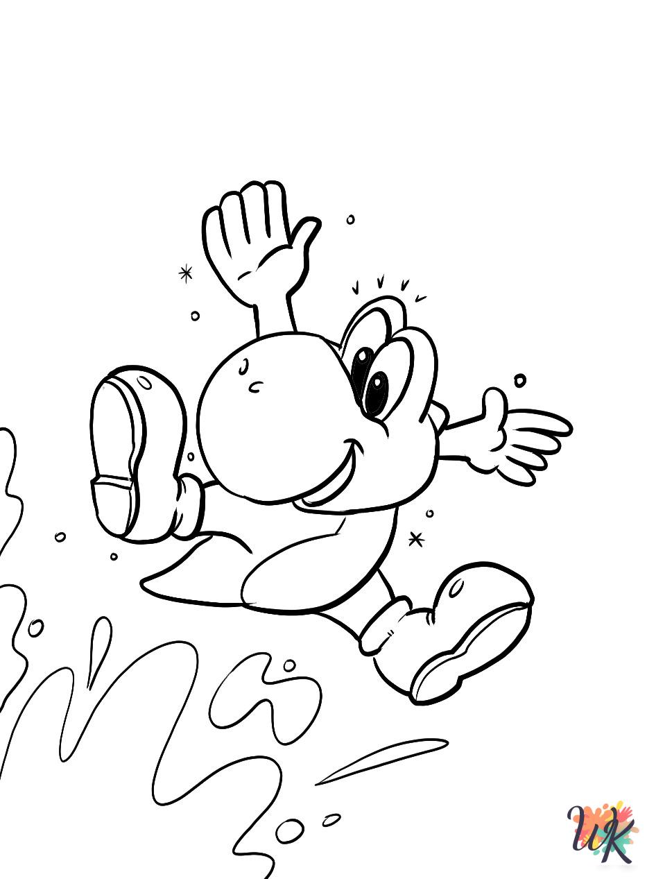 Yoshi Coloring Pages 12