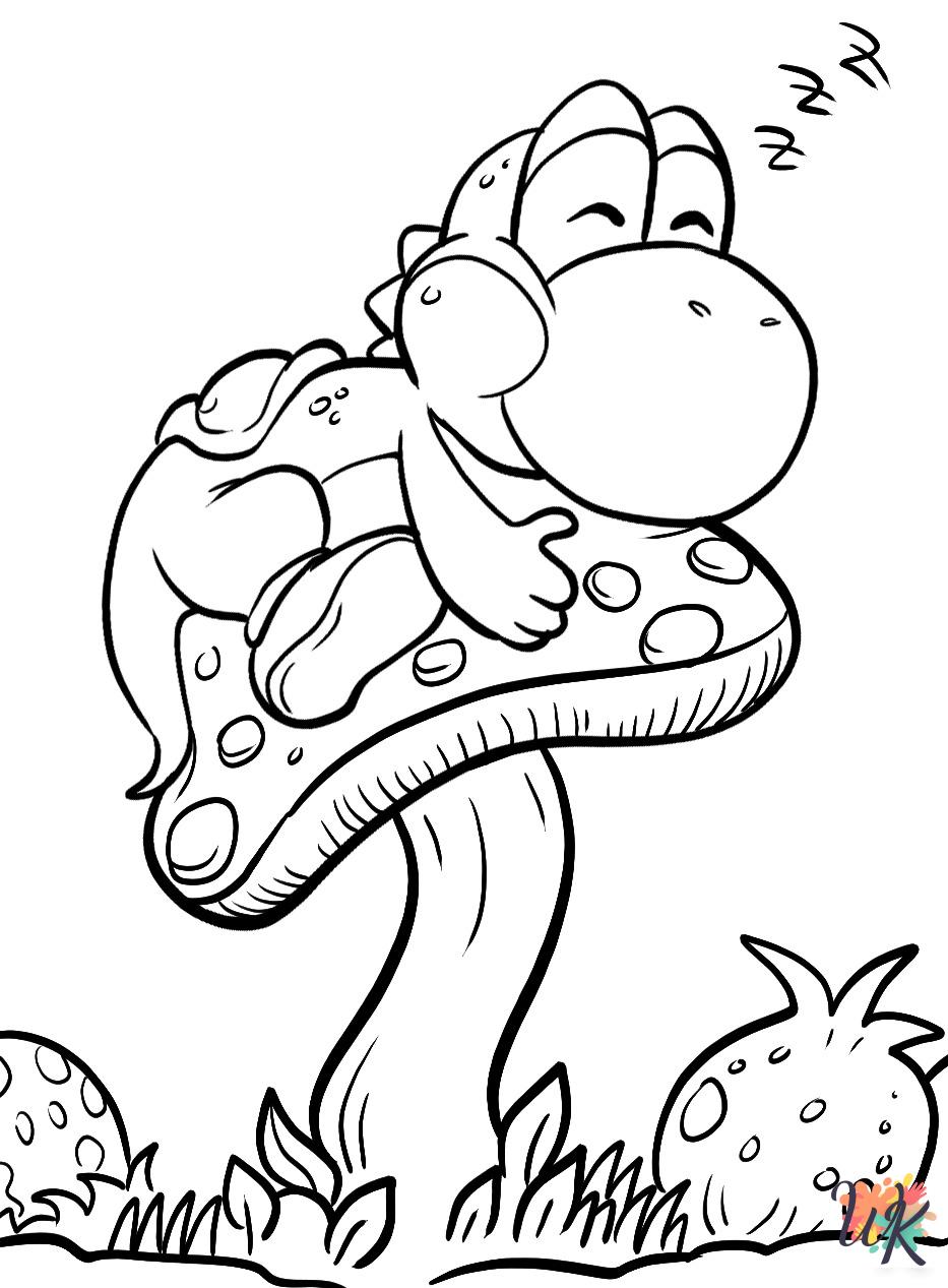 Yoshi Coloring Pages 14