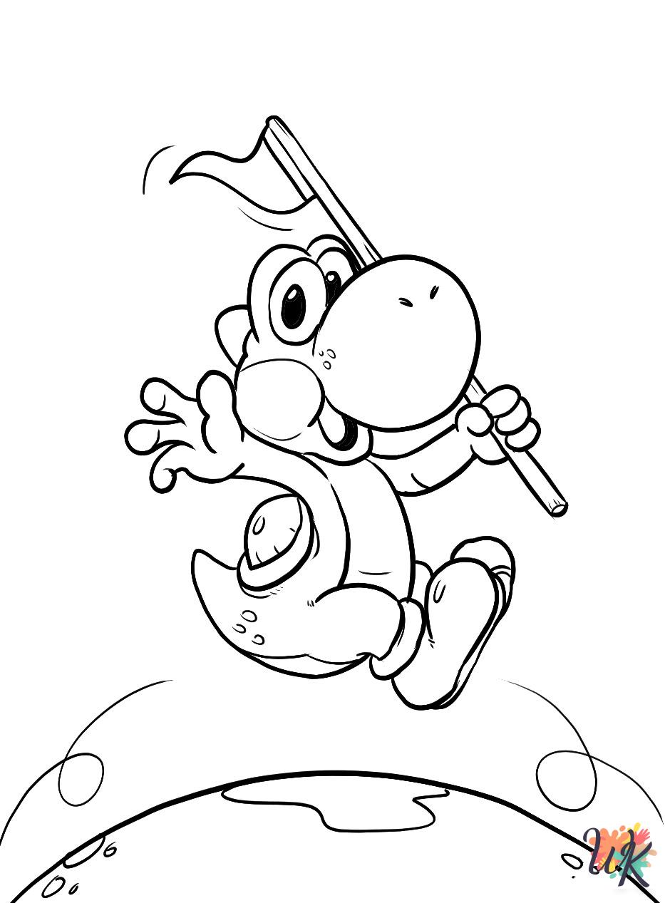 merry Yoshi coloring pages