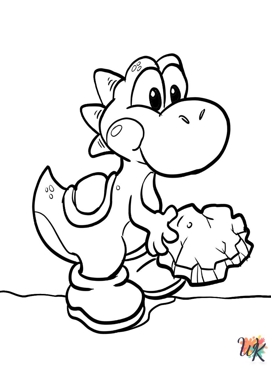 Yoshi Coloring Pages 6