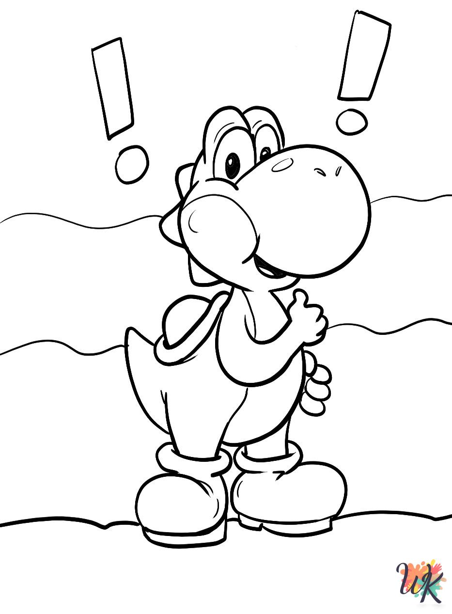 cute Yoshi coloring pages