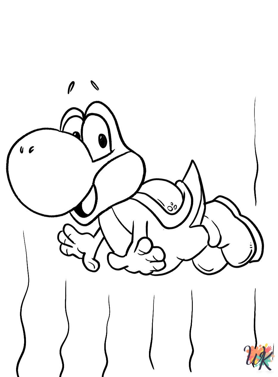 Yoshi Coloring Pages 9