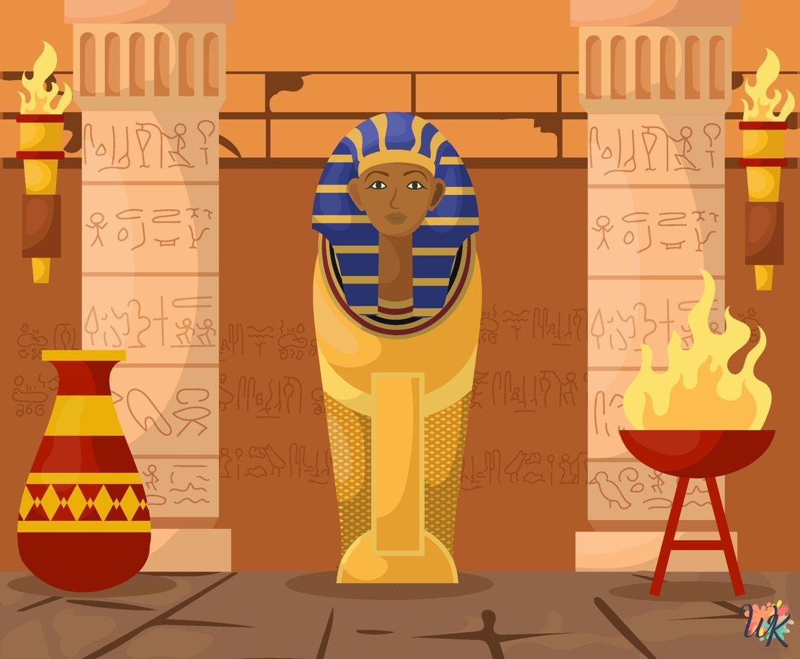 15 Egyptian Coloring Pages