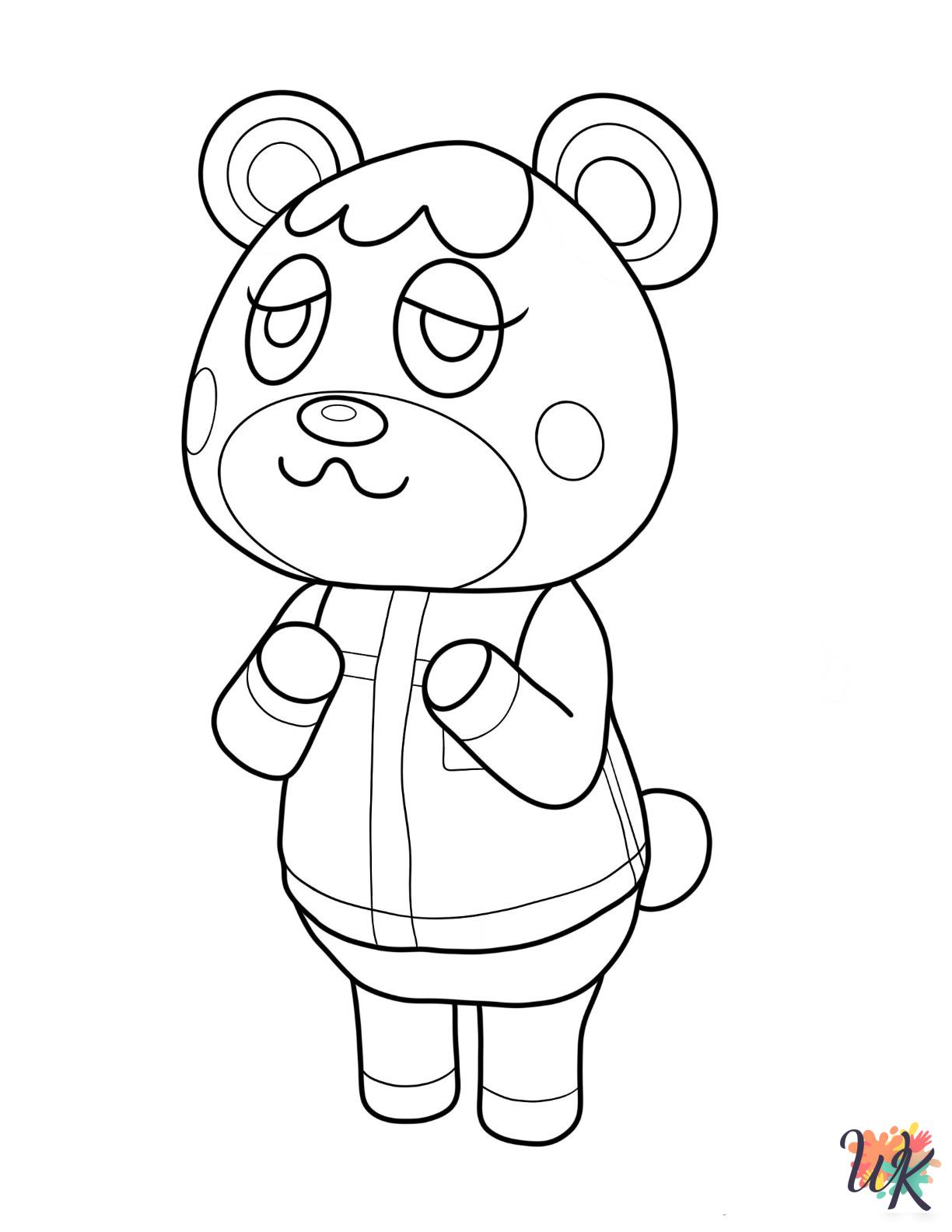 free printable Animal Crossing coloring pages