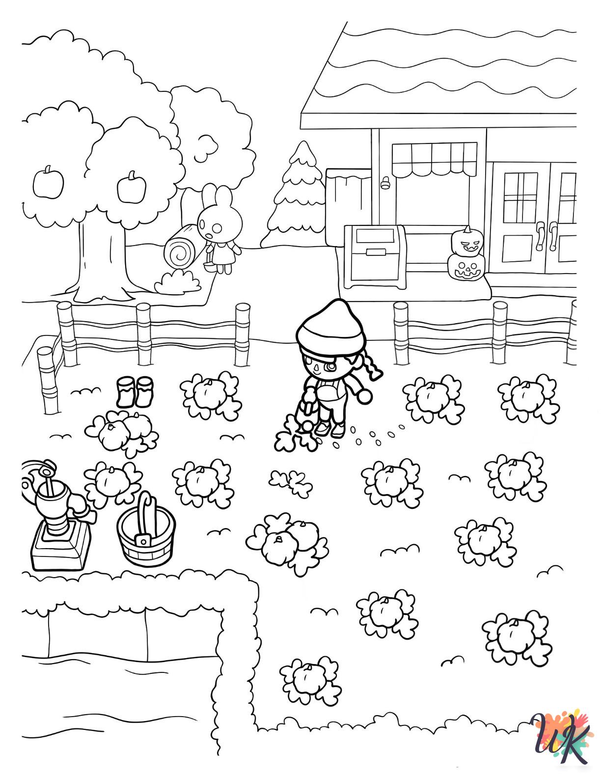 adult coloring pages Animal Crossing 1