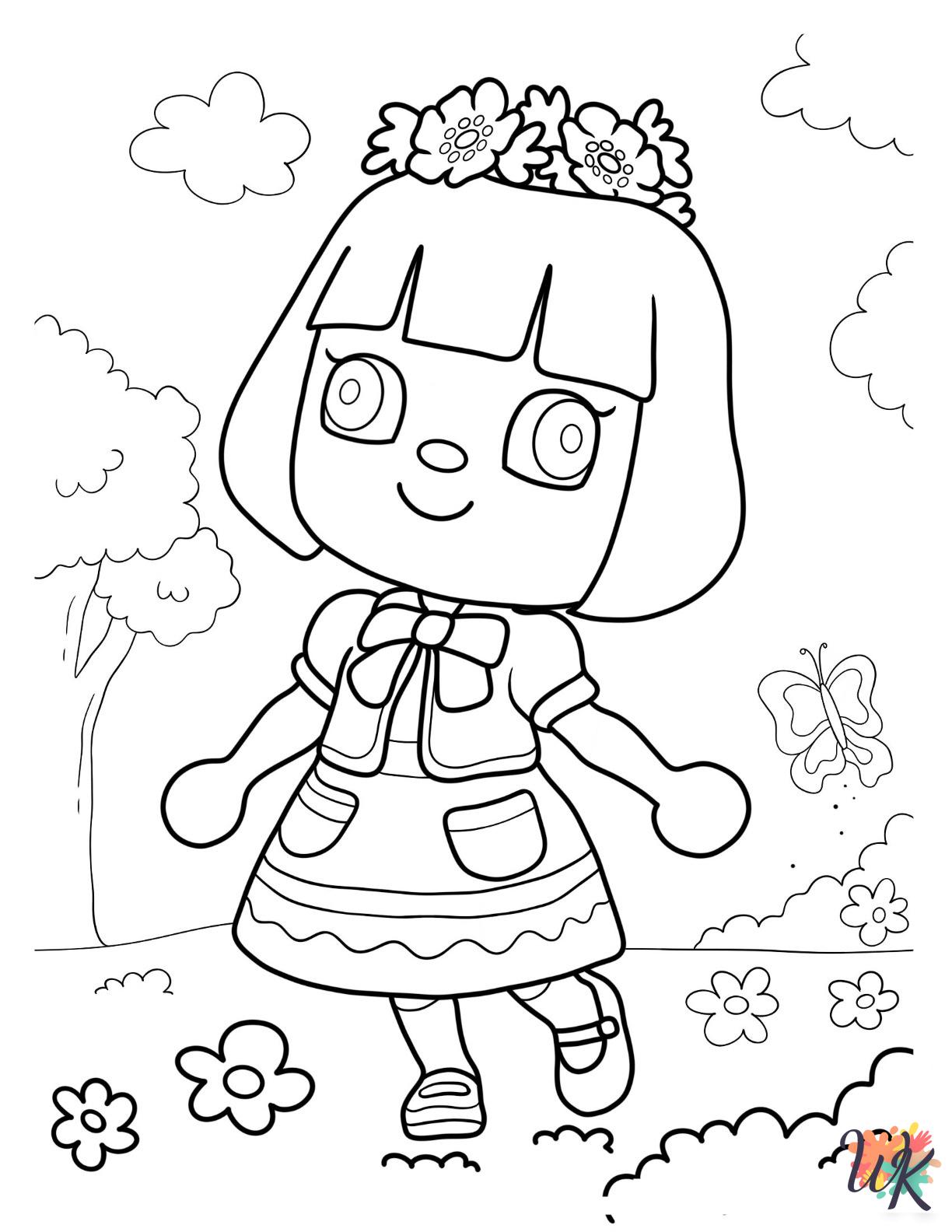 Animal Crossing ornaments coloring pages