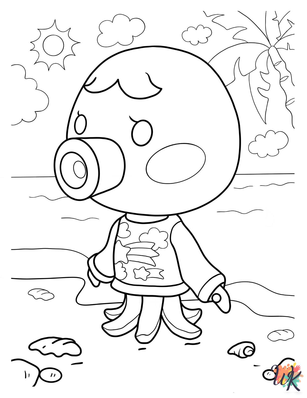 free coloring pages Animal Crossing