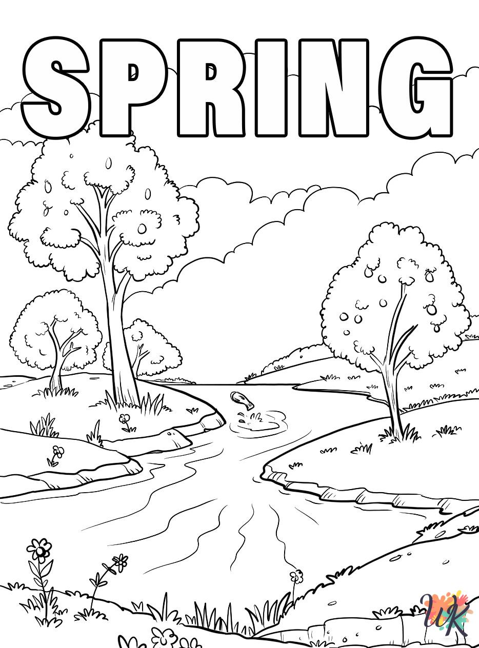 free April coloring pages for kids