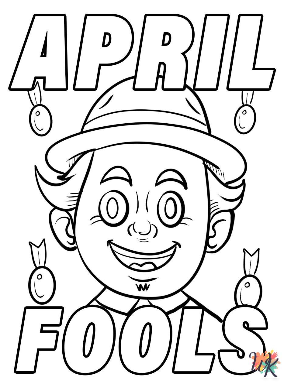 preschool April coloring pages