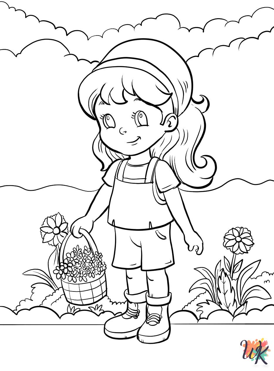 free coloring April pages 1