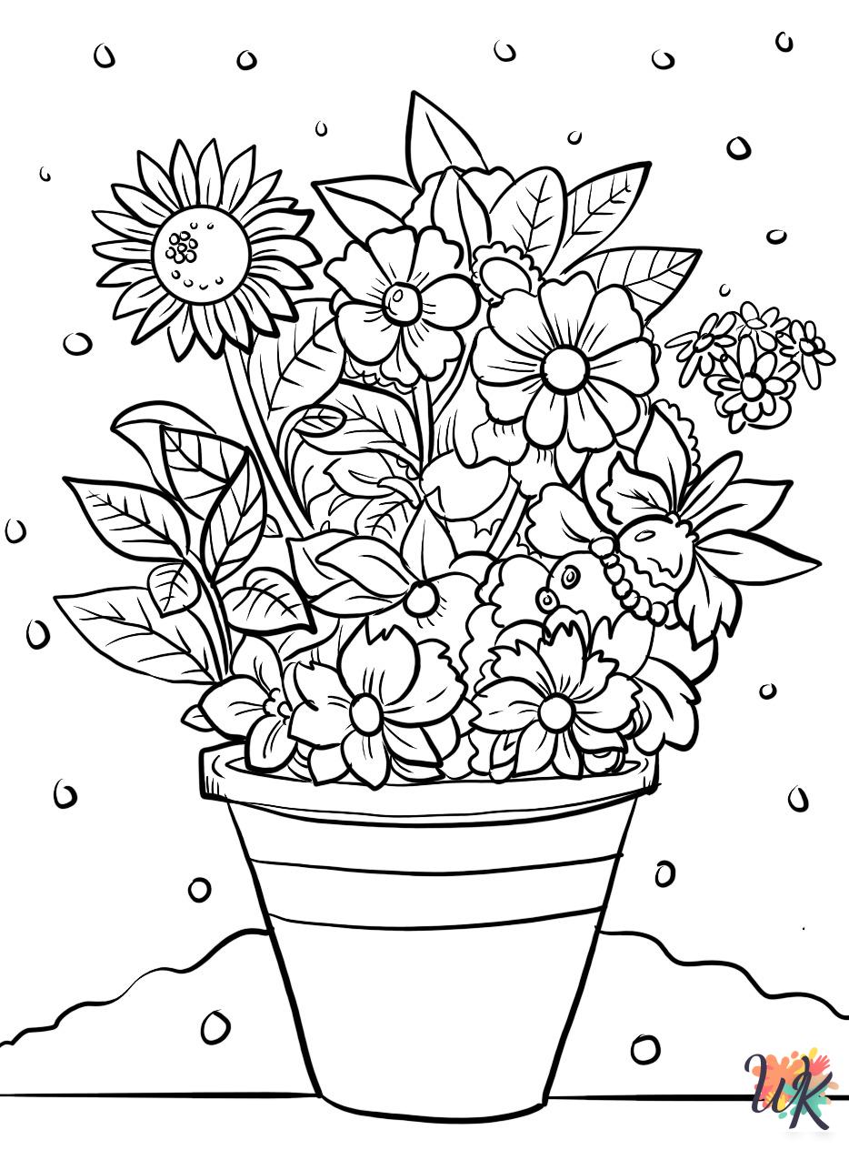 April coloring book pages