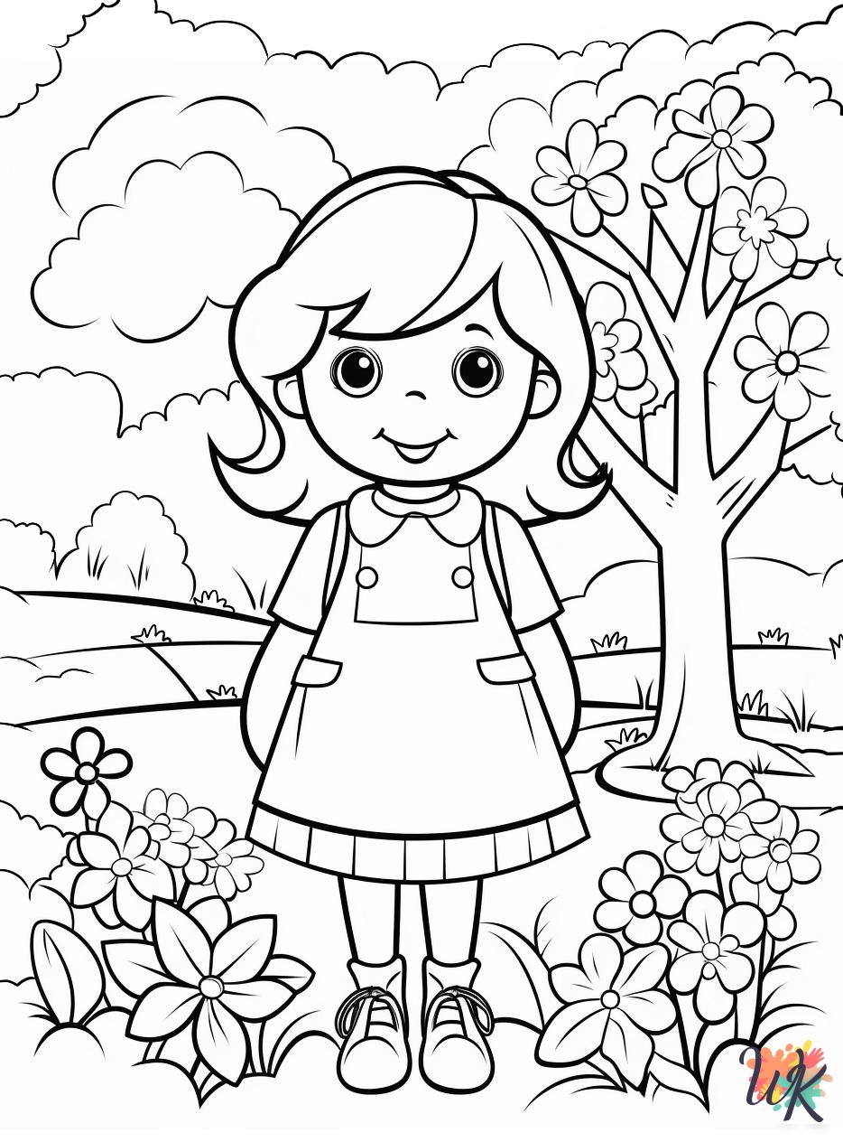 April coloring pages free printable