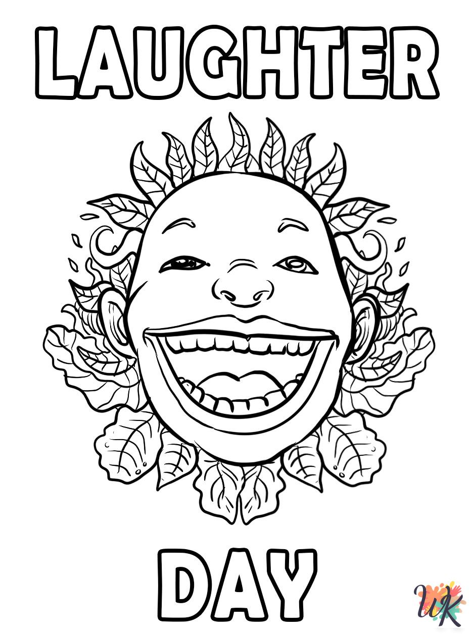 easy cute April coloring pages