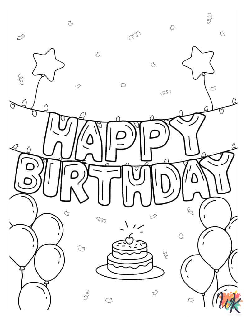 Balloon decorations coloring pages