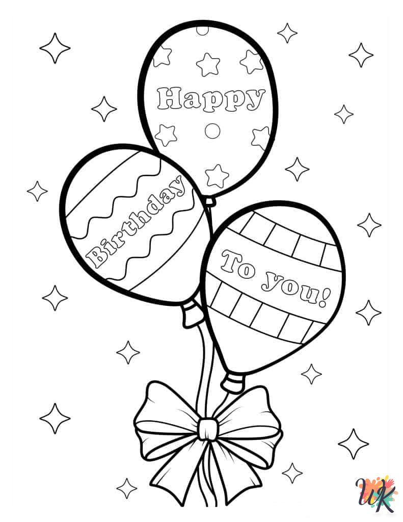 printable Balloon coloring pages for adults 1