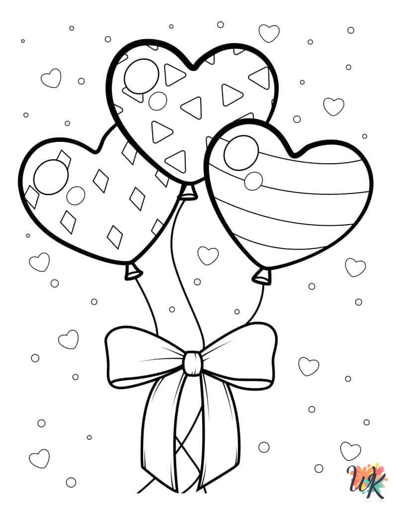 free Balloon coloring pages for adults