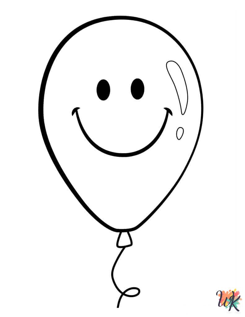 free printable Balloon coloring pages for adults
