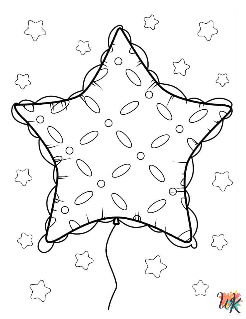 Balloon ornament coloring pages