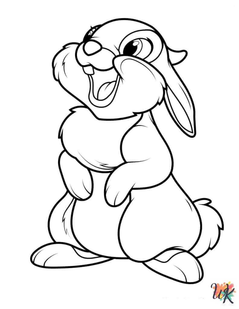 Bambi coloring pages easy