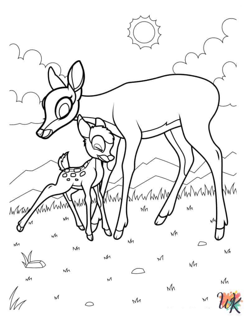 Bambi free coloring pages 1