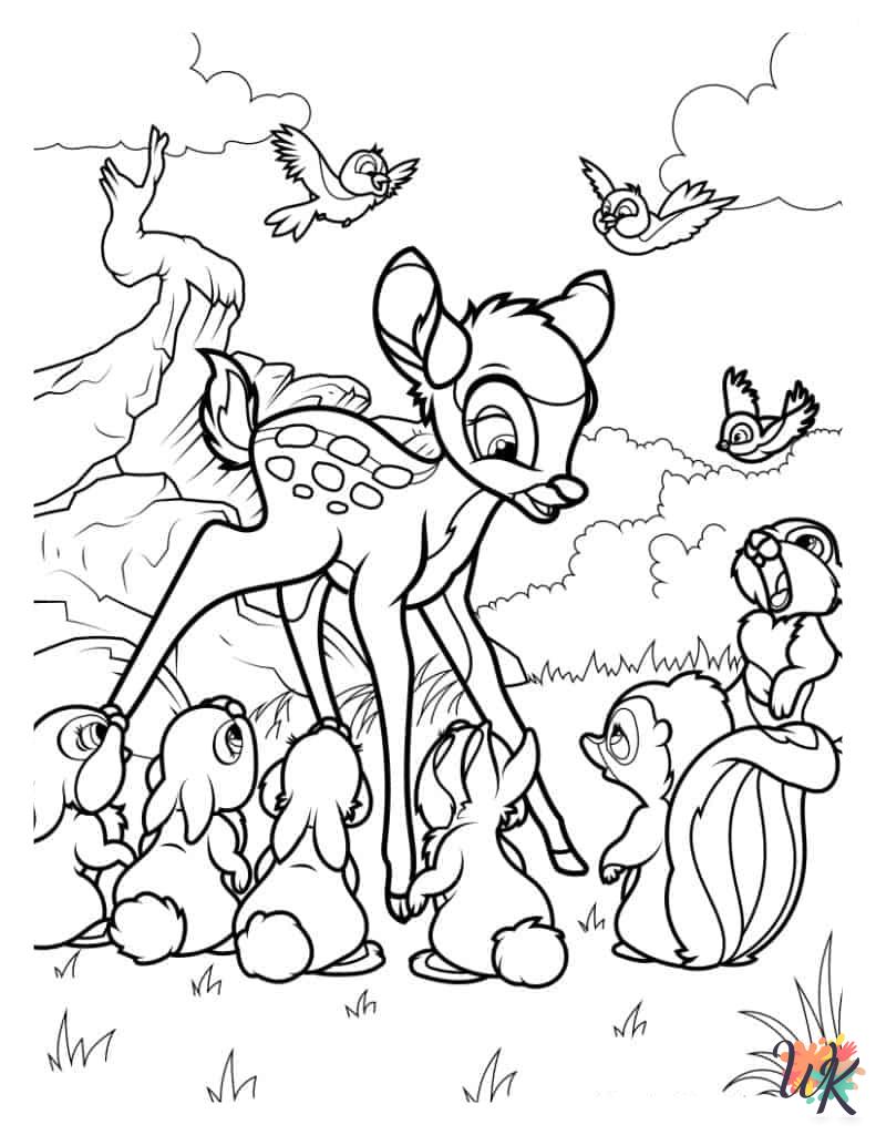 free printable coloring pages Bambi