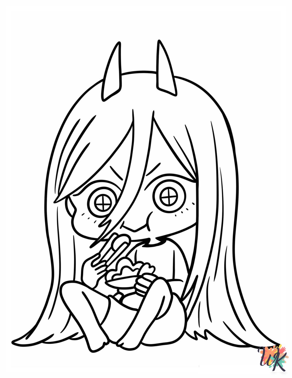 Chainsaw Man coloring pages grinch