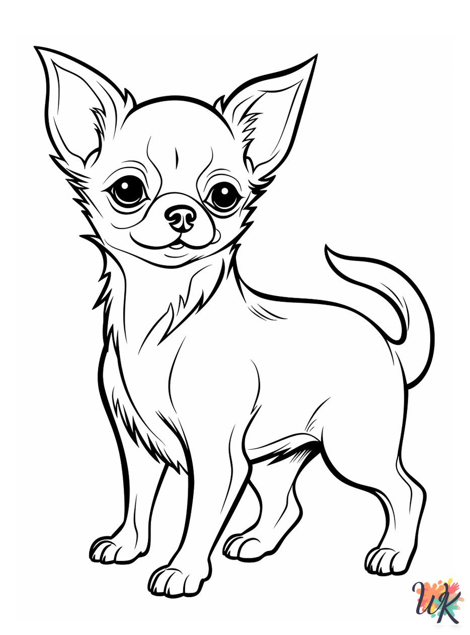 Chihuahua ornament coloring pages