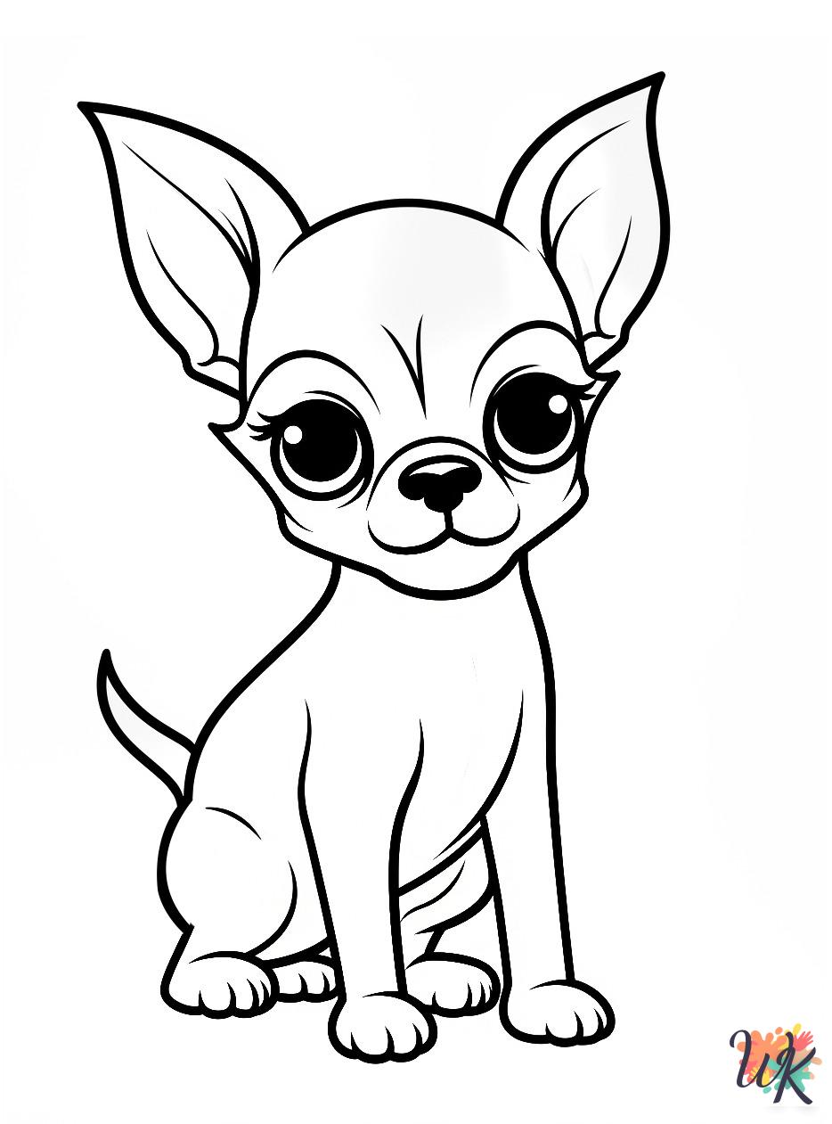 Chihuahua ornaments coloring pages
