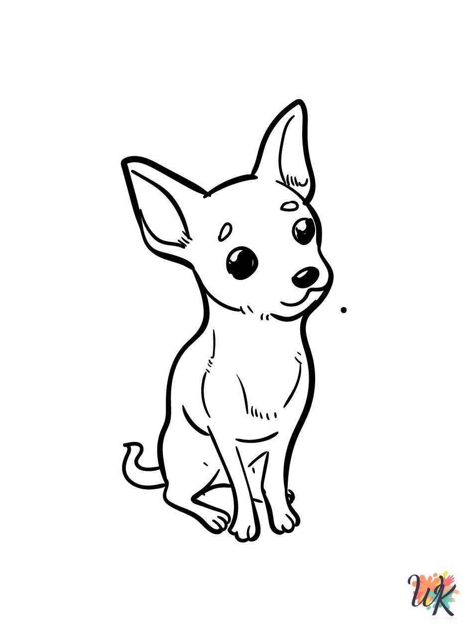 old-fashioned Chihuahua coloring pages