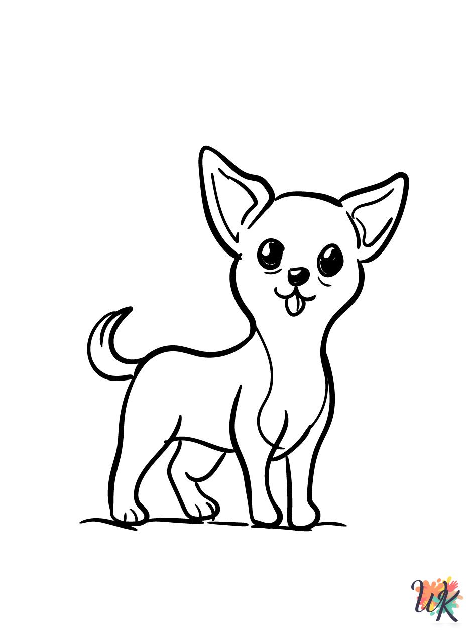 printable Chihuahua coloring pages for adults