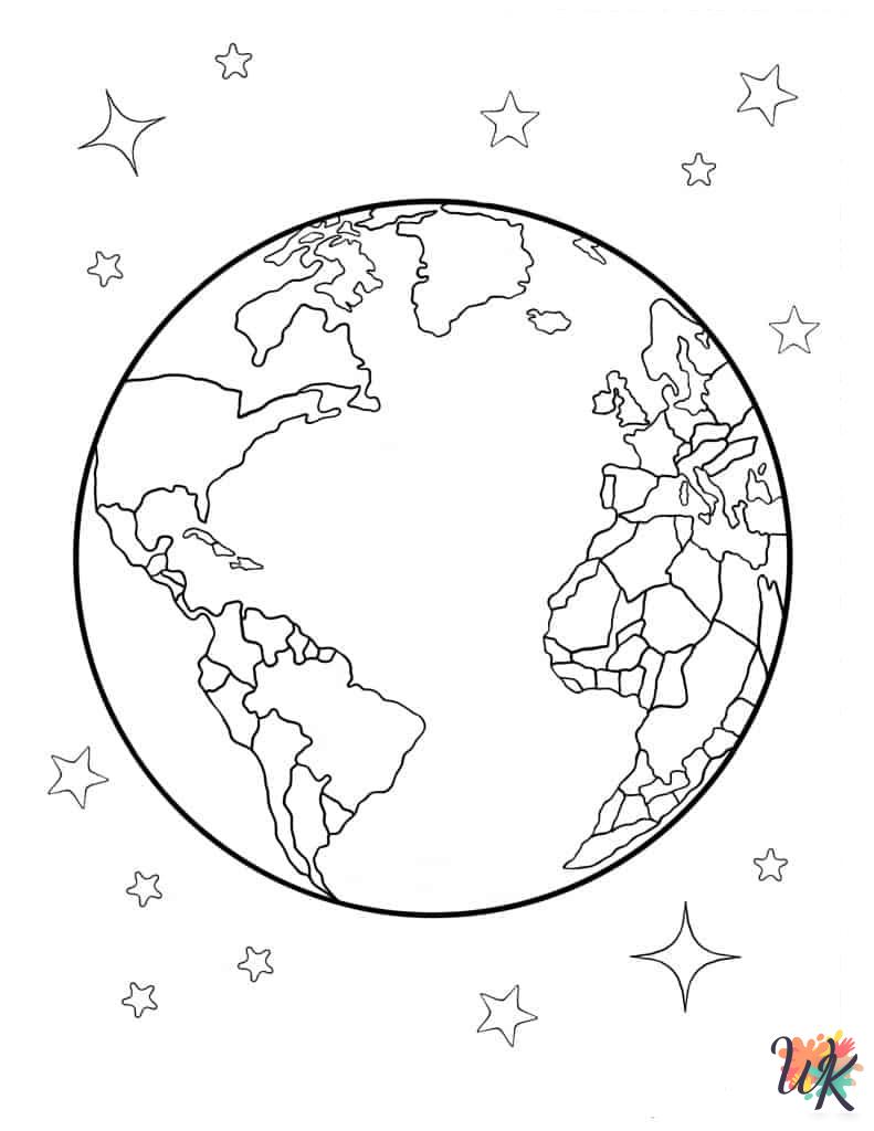 free adult Earth coloring pages