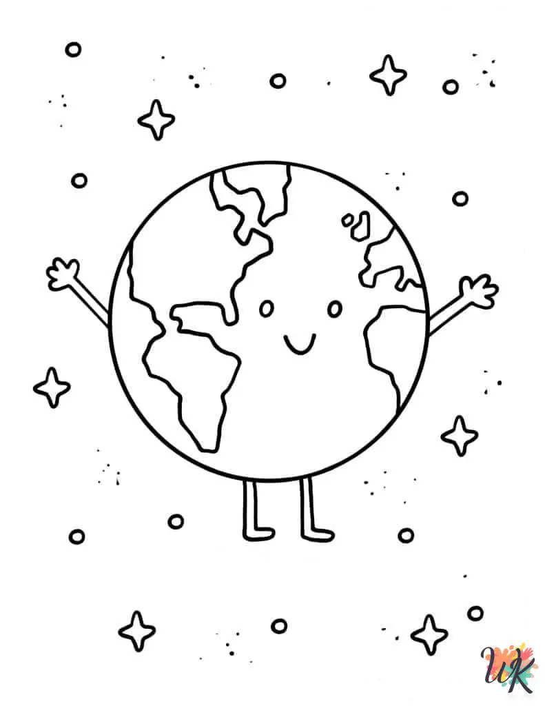 20 Earth Coloring Pages For Kids - ColoringPagesWk