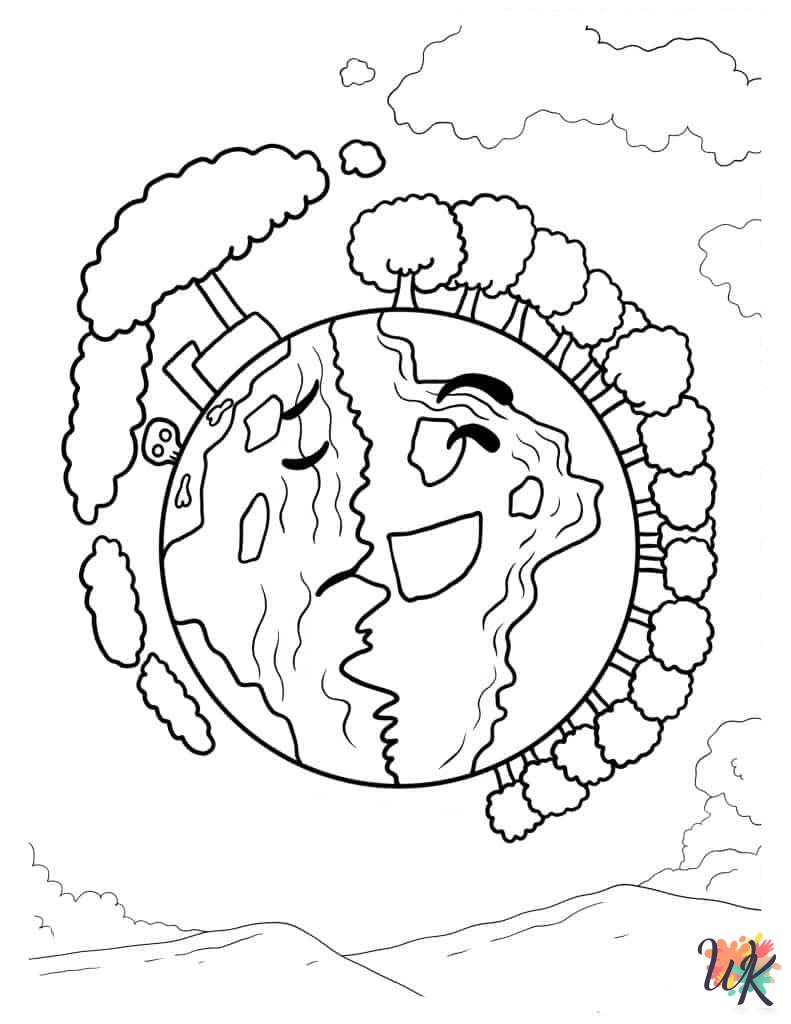 free coloring pages Earth