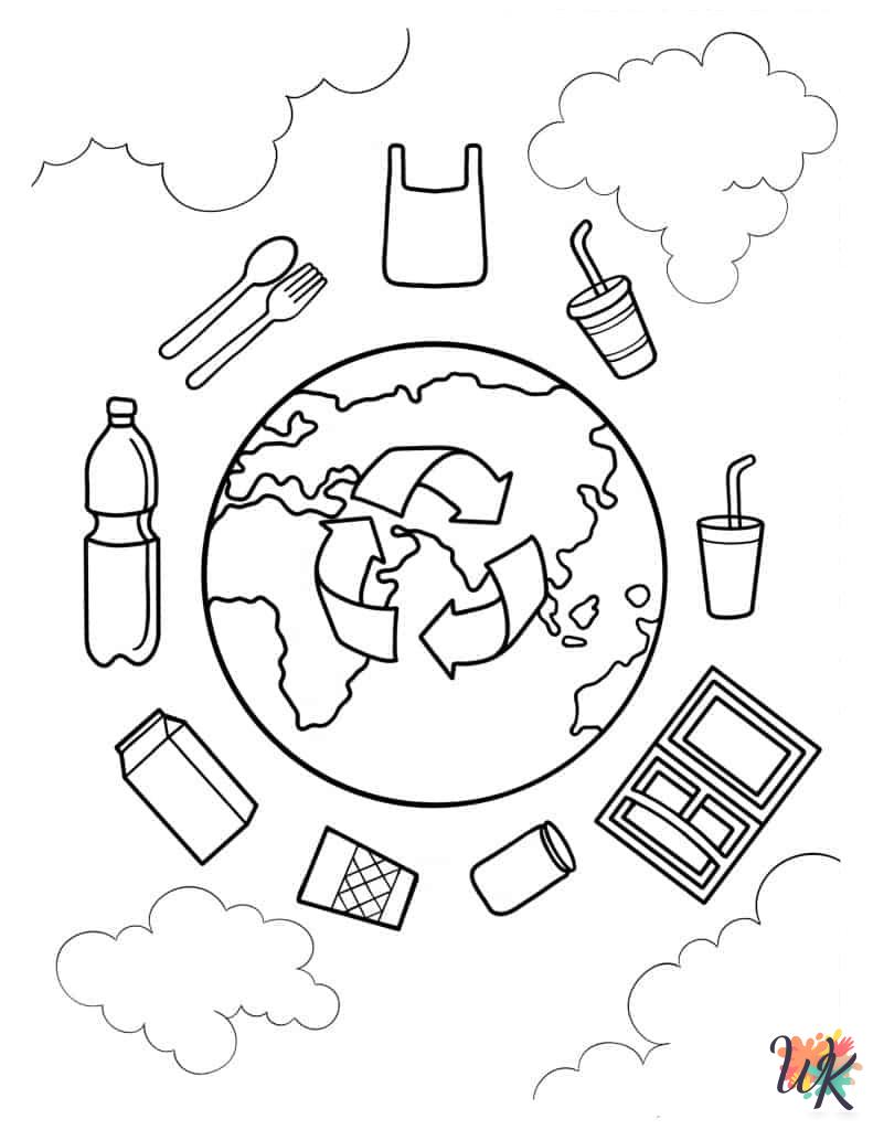 Earth free coloring pages