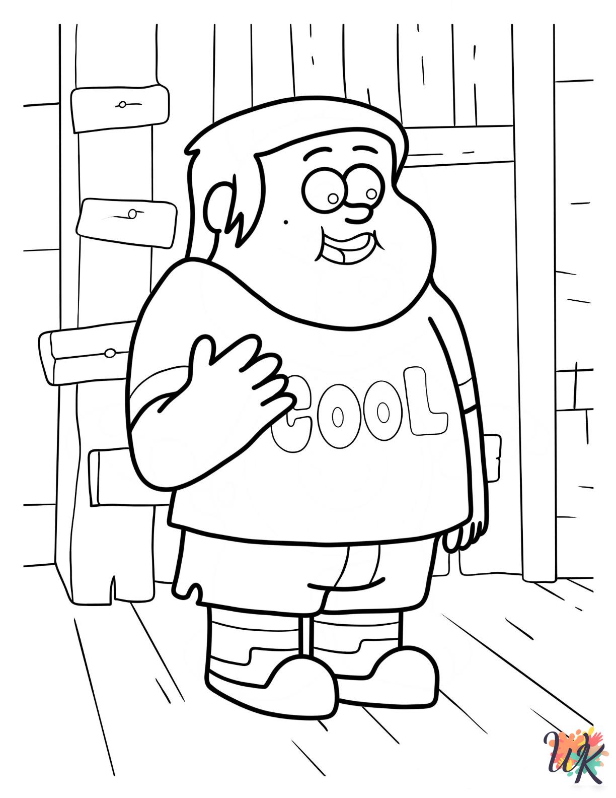 Gravity Falls free coloring pages