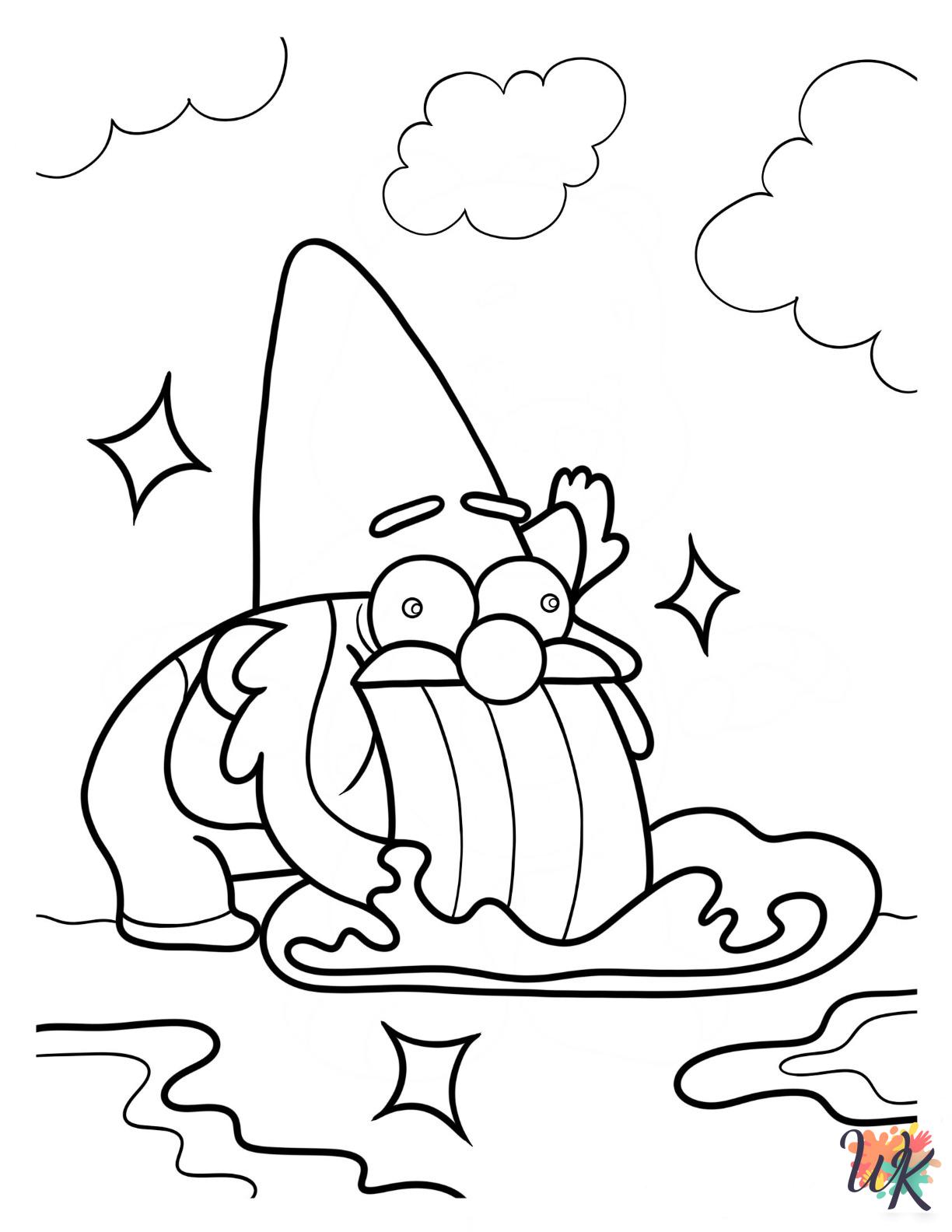 free Gravity Falls tree coloring pages