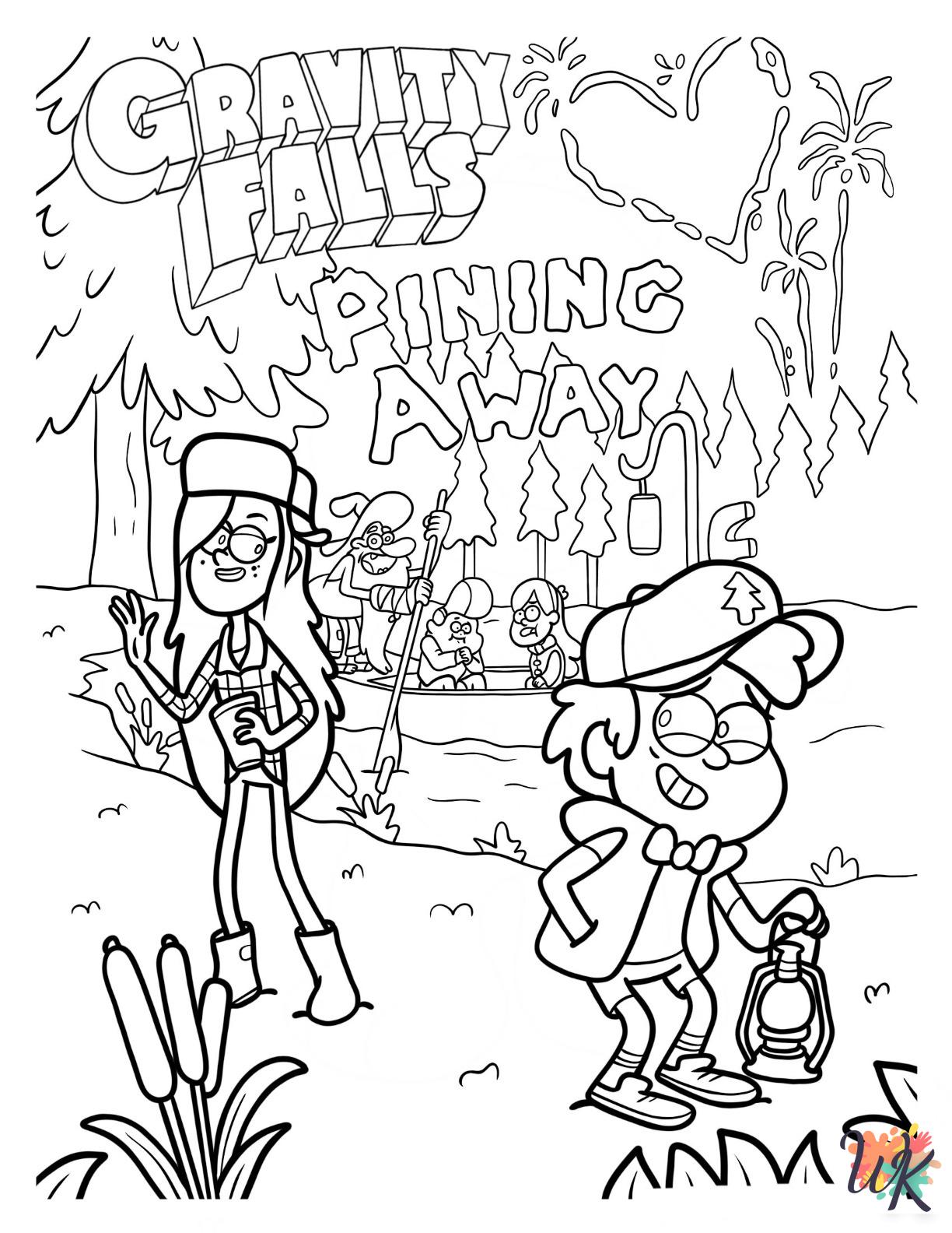 free Gravity Falls coloring pages for kids