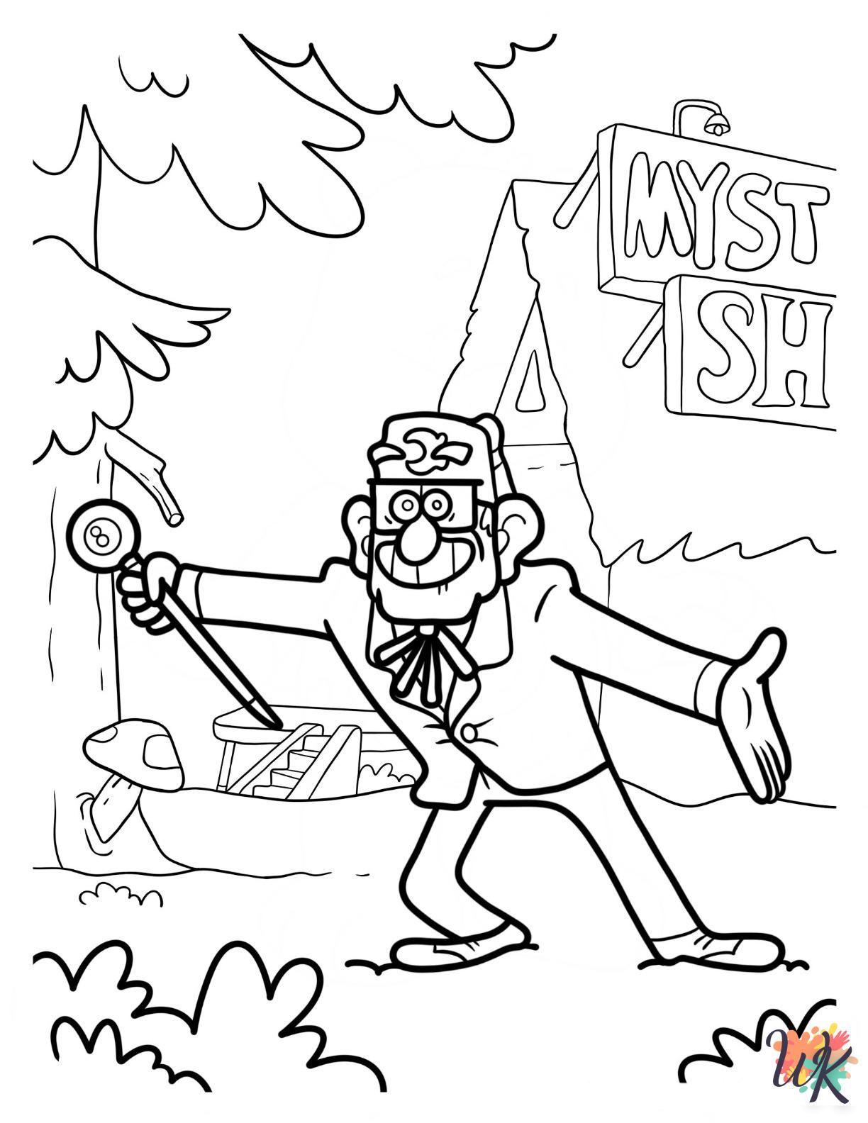 coloring pages for Gravity Falls