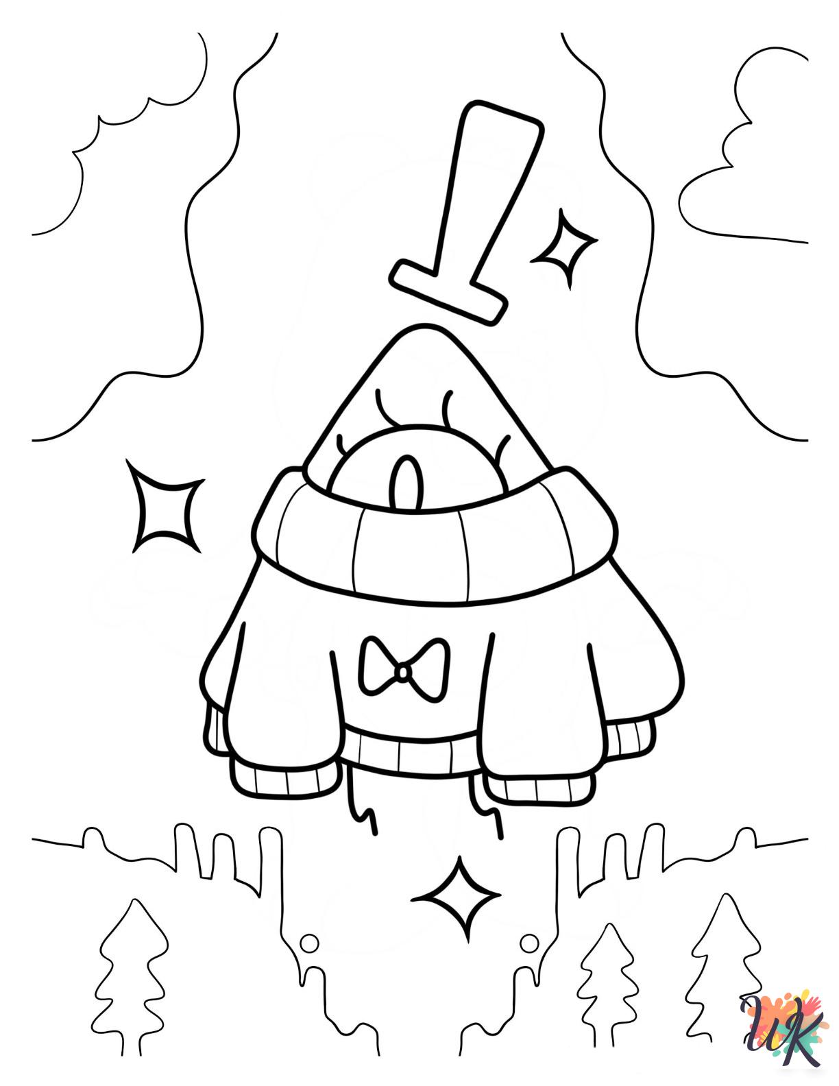 coloring pages for kids Gravity Falls