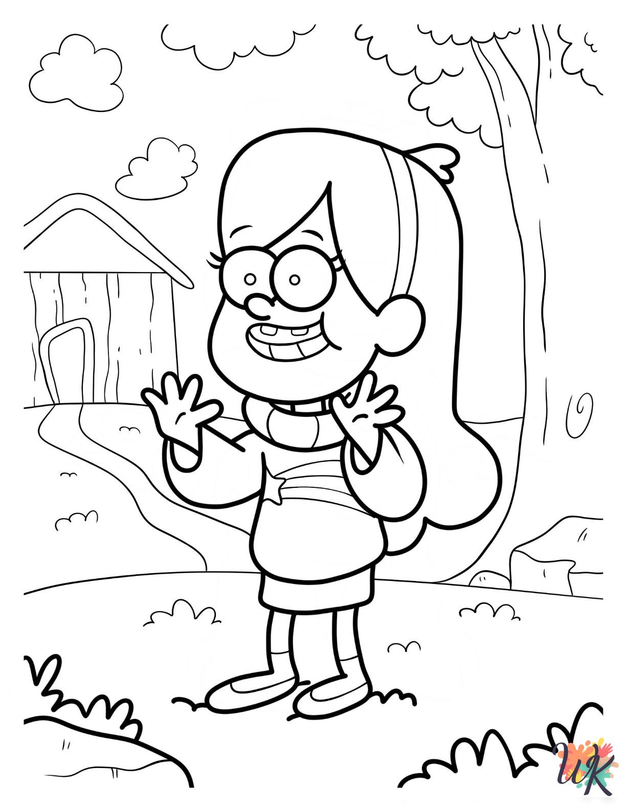 free coloring Gravity Falls pages
