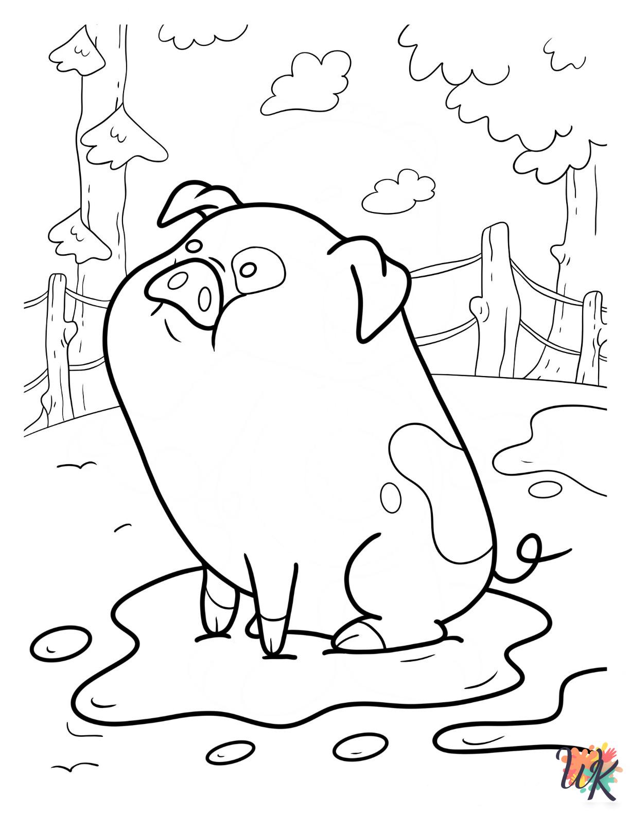 Gravity Falls coloring pages for preschoolers