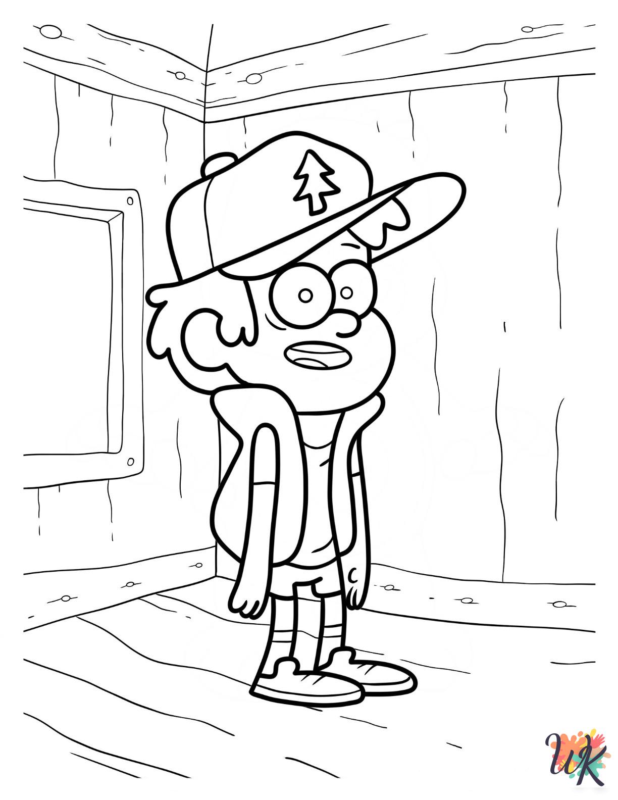 cute Gravity Falls coloring pages