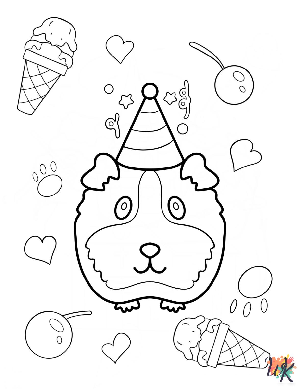 free coloring pages Guinea Pig