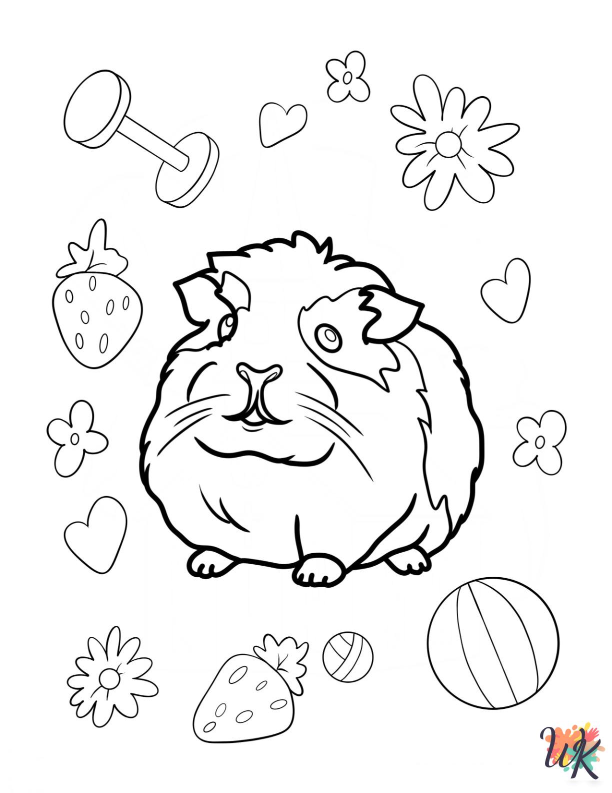 grinch Guinea Pig coloring pages