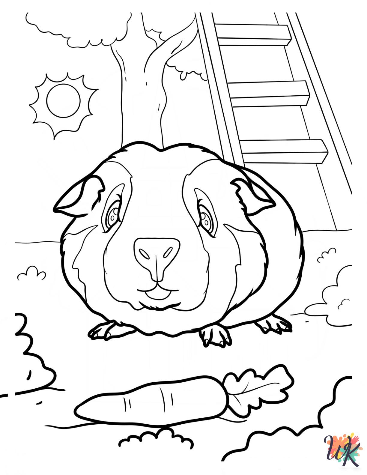 Guinea Pig coloring pages printable