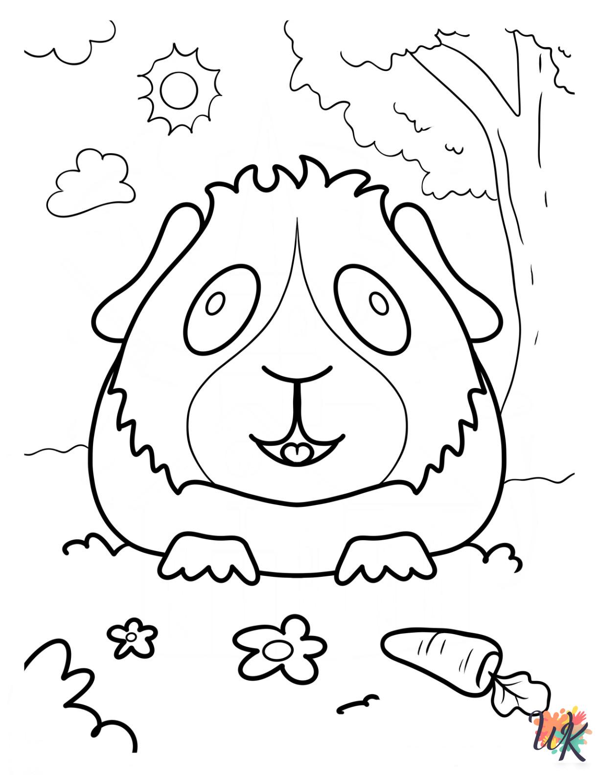 kids Guinea Pig coloring pages