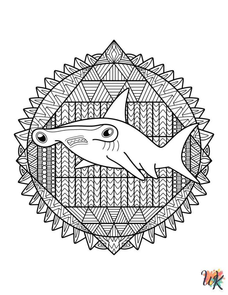 20 Hammerhead Shark Coloring Pages For Kids - ColoringPagesWK