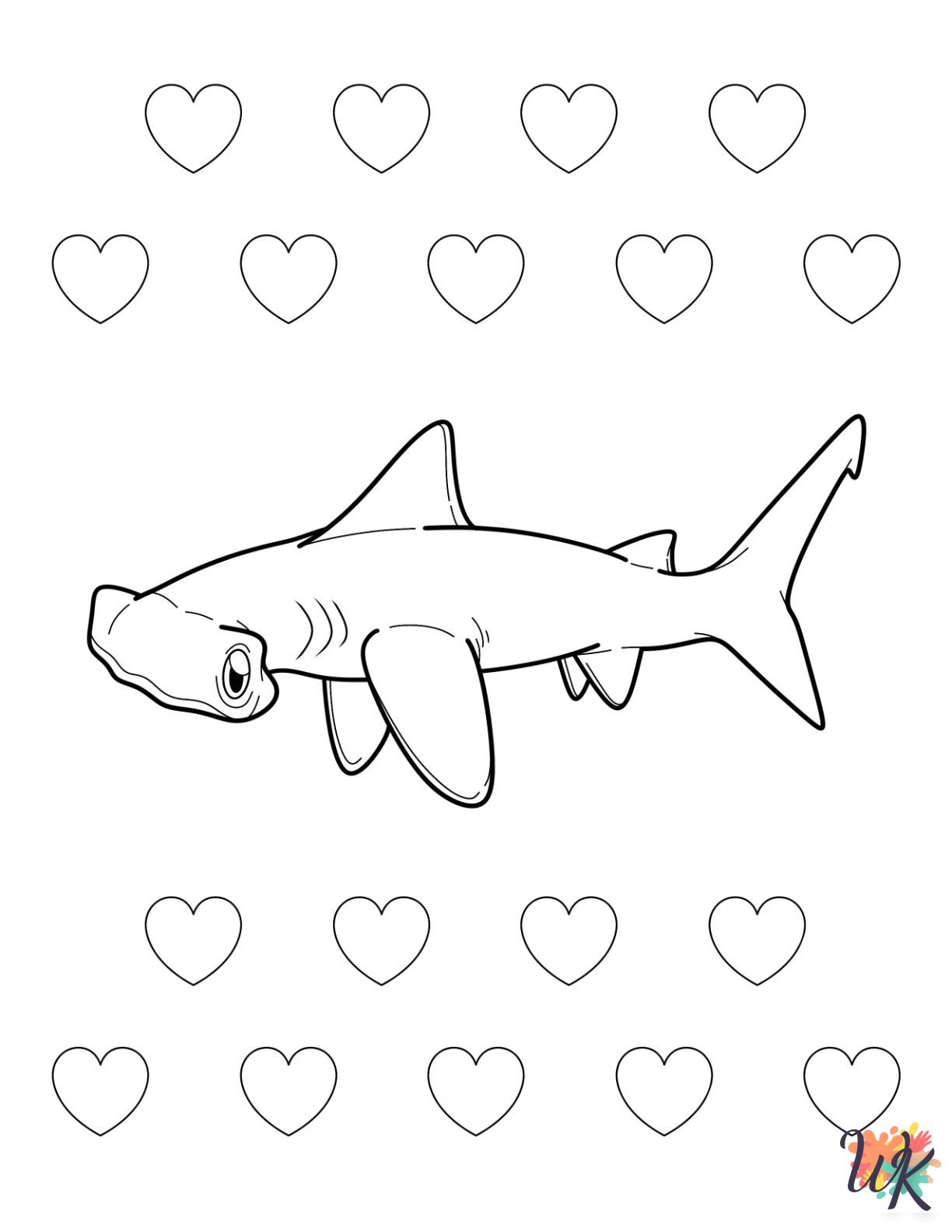 old-fashioned Hammerhead Shark coloring pages