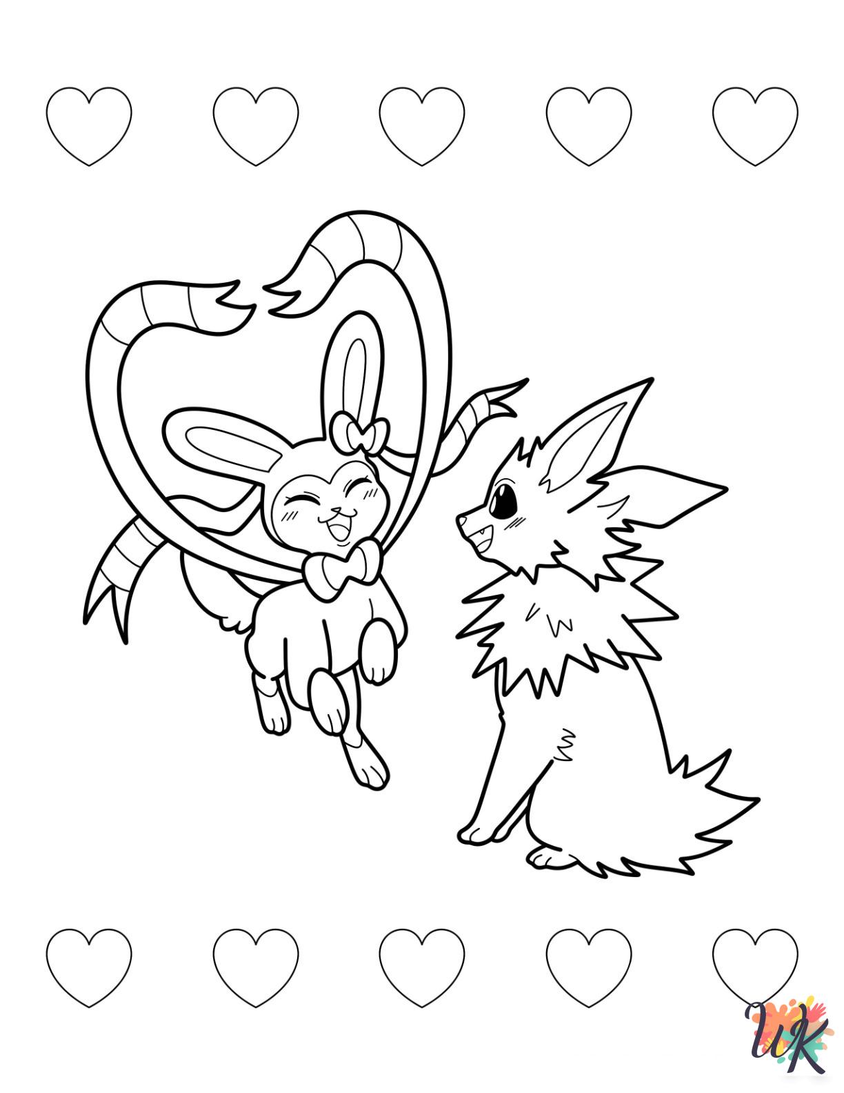 Jolteon adult coloring pages